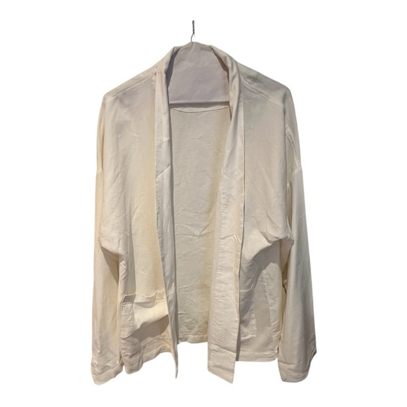 tentree Sweaters - TenTree White/Cream Open Front Cardigan